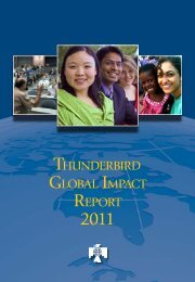 THUNDERBIRD GLOBAL IMPACT REPORT - Thunderbird Magazine