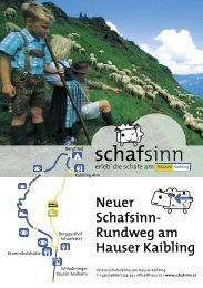 Neuer Schafsinn- Rundweg am Hauser Kaibling