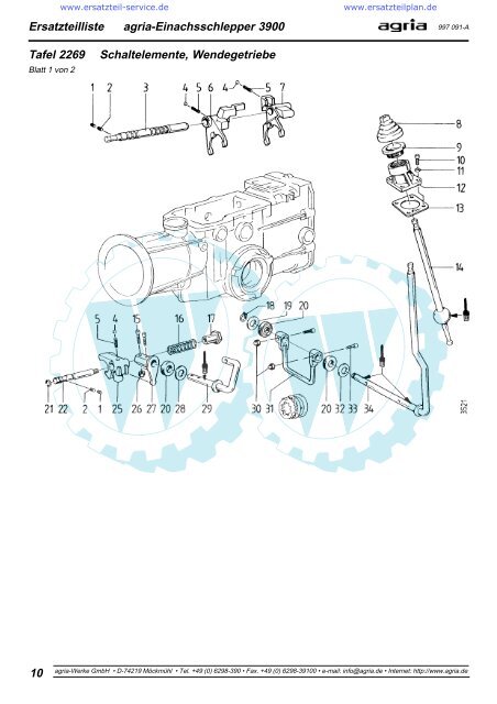Ersatzteilliste agria ÃƒÂ¢ -Einachsschlepper 3900 - WÃƒÂ¶lfnitzer ...