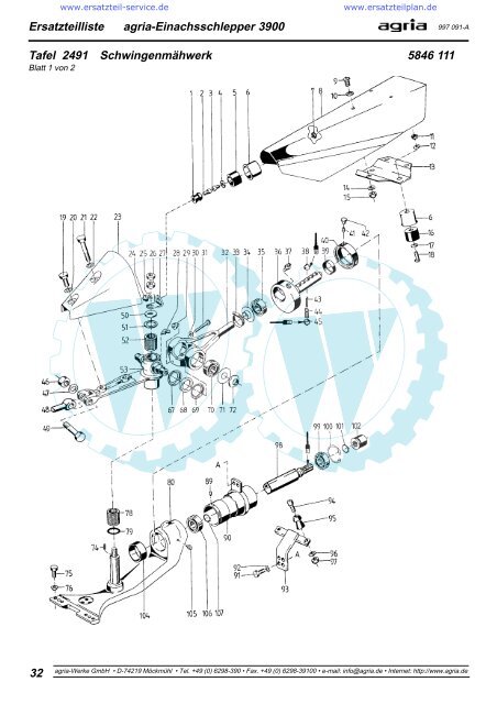 Ersatzteilliste agria ÃƒÂ¢ -Einachsschlepper 3900 - WÃƒÂ¶lfnitzer ...