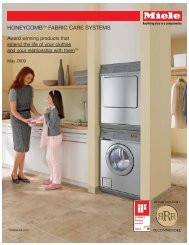 honeycomb care laundry system brochure - 04-09 Reprint.qxp - Miele