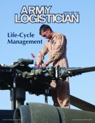 Life-Cycle Management - Army Logistics University - U.S. Army
