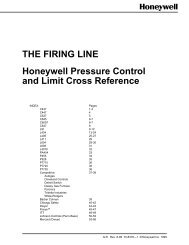 Pressure Control and Limit Cross Reference - Industrial Controls