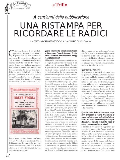 Trillo nr. 4 - Comunità degli Italiani di Pirano