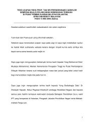 1 teks ucapan ybhg prof. tan sri presiden/naib canselor sempena ...