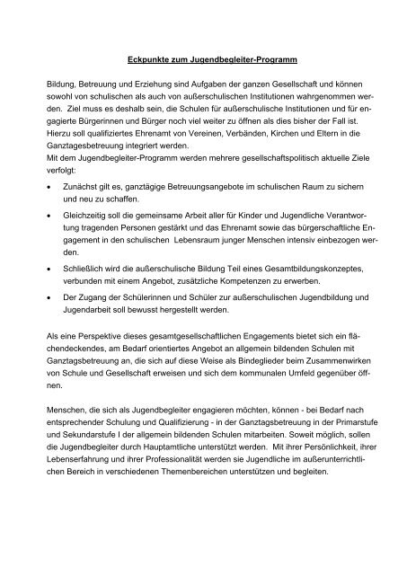 Jugendbegleiter-Programm - Jugendrotkreuz Baden-Württemberg