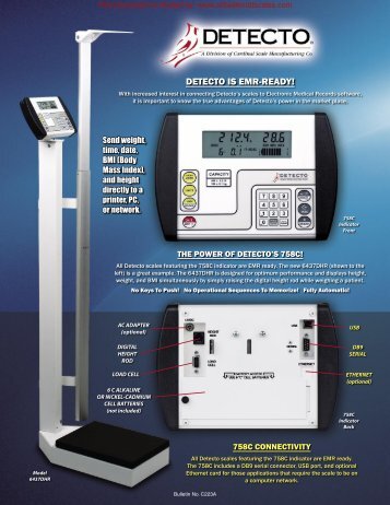 DETECTO IS EMR-READY! - Scale Manuals