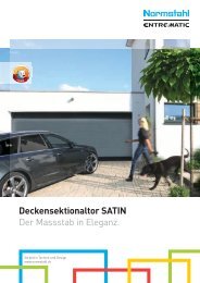 Deckensektionaltor SATIN Der Massstab in Eleganz. - Normstahl ...