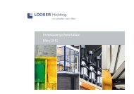 Ziele 2012 - Looser Holding