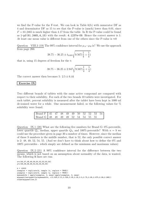 Solutions for 02402 exam 15. December 20111