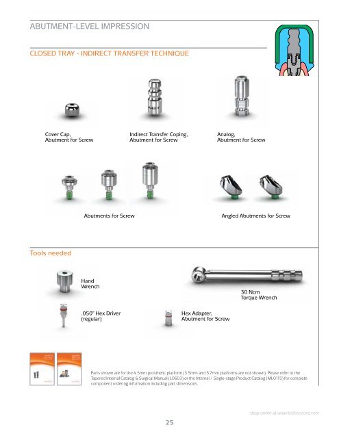 Internal Prosthetic Manual - BioHorizons