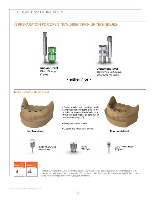 Internal Prosthetic Manual - BioHorizons