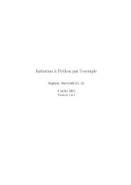 Initiation `a Python par l'exemple - Bienvenue sur le portail du ...