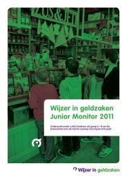 Wijzer in geldzaken Junior-monitor 2011 (PDF)