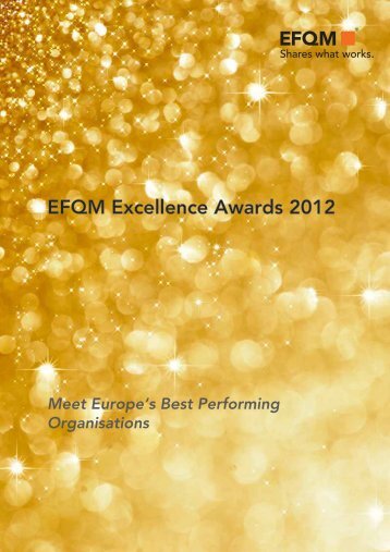 2012 Recognition Book - EFQM