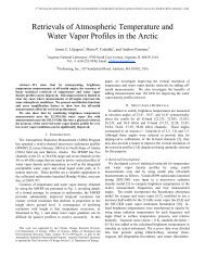 Retrievals of Atmospheric Temperature and Water Vapor Profiles in ...