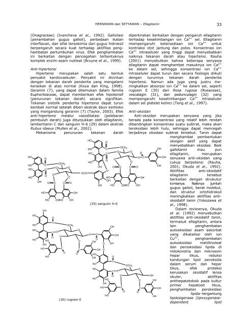 REVIEW: Ellagitanin; Biosintesis, Isolasi, dan Aktivitas Biologi