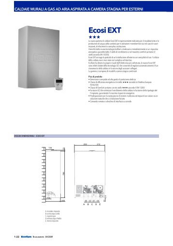 ECOFLAM caldaia ecosi EXT - Certificazione energetica edifici