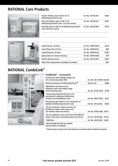Rational Combi Ovens - Arafura Catering Equipment