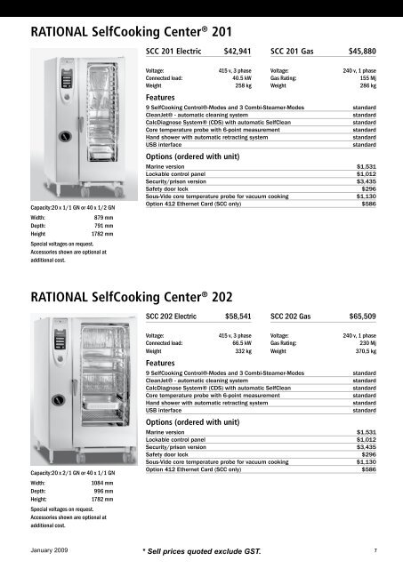 Rational Combi Ovens - Arafura Catering Equipment