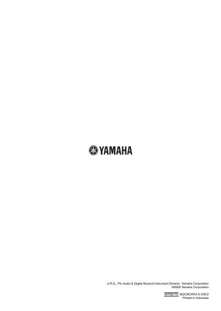 YDP-V240 Installation Guide