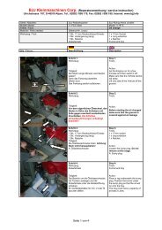 BJJ Kleinmaschinen Corp. (Reparaturanweisung / service instruction)