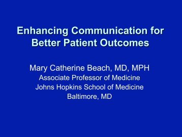 Patient Communication Techniques - Healthcare Professionals