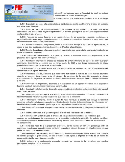 NOM-017-SSA2-1994, Para la vigilancia epidemiolÃ³gica - Instituto ...