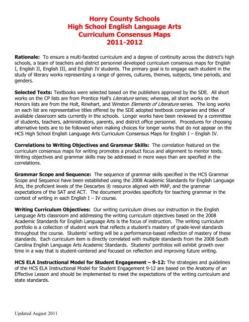 Middle And High School English Language Arts Sharpschool