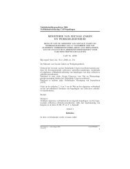 MINISTERIE VAN SOCIALE ZAKEN EN WERKGELEGENHEID - Het ...