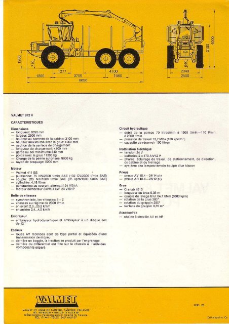 Valmet 872 K Forwarder