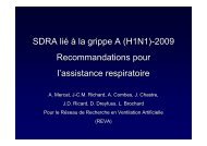 SDRA et grippe A (H1N1) - SRLF