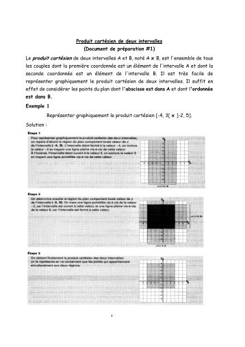 Produit cartÃ©sien de deux intervalles (Document de prÃ©paration #1 ...