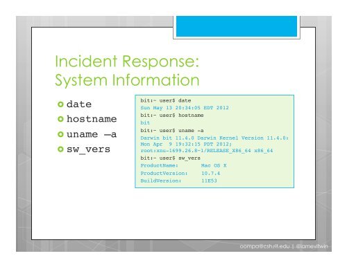 When Macs Get Hacked - SANS Computer Forensics