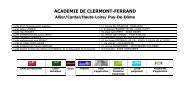 ACADEMIE DE CLERMONT-FERRAND - Aflyht