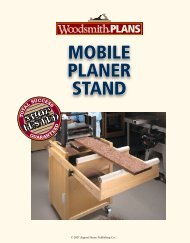 Mobile Planer Stand Plan - Woodsmith Shop