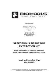 SPEEDTOOLS TISSUE DNA EXTRACTION KIT - Biotools