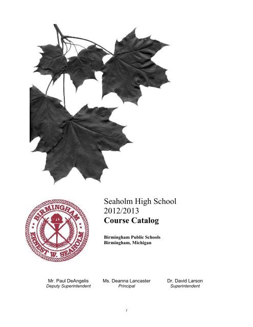 BPS District English Standards Book: Grade 12