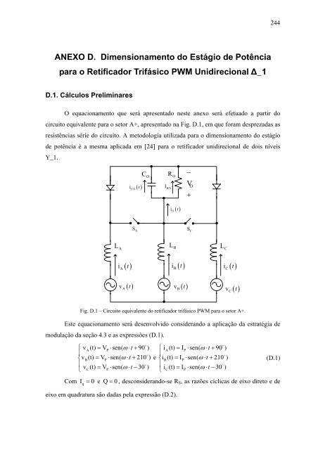 ModulaÃ§Ã£o Vetorial Aplicada ao Retificador TrifÃ¡sico PWM - Ivo Barbi