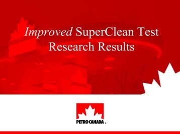 Improved SuperClean Test Results - oxytane