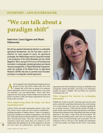 âWe can talk about a paradigm shiftâ - Leisa India