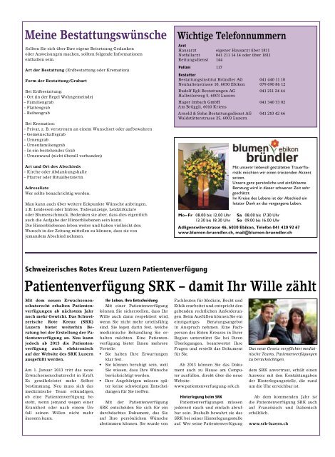 Ebikon - Regionalzeitung Rontaler AG