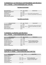 Fahrplan - Osterhagen-Bartolfelde-Barbis 2012-2013