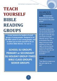 Teach Yourself Bible Reading Groups... - Scripture Union Scotland