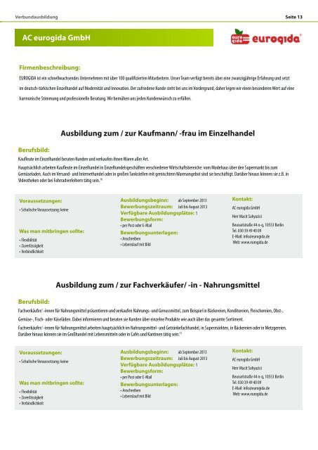 Messebroschüre 2011 - Hayat Werbeagentur