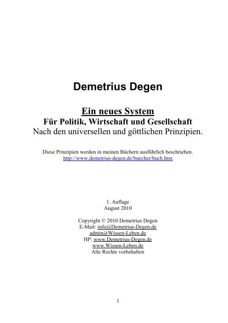 pdf - lesen - Demetrius Degen