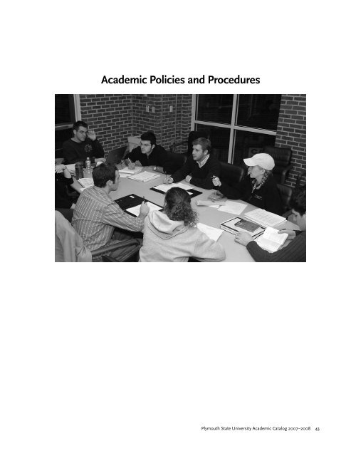 2007-2008 Undergraduate Academic Catalog - Plymouth State ...