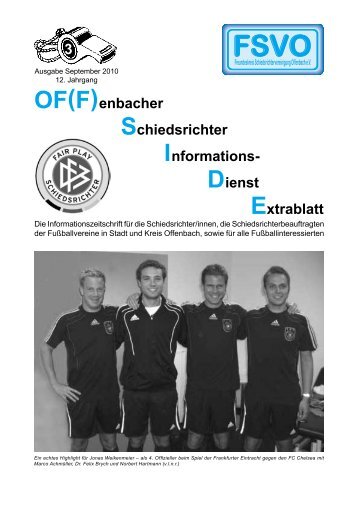OF(F)enbacher Schiedsrichter Informations- Dienst Extrablatt 3 - FSVO