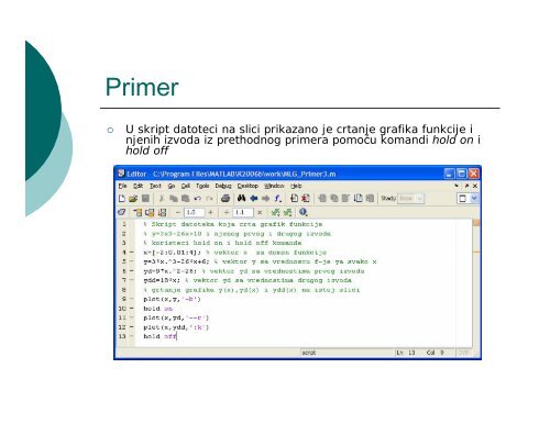 INFORMATIKA II MATLAB 4. deo