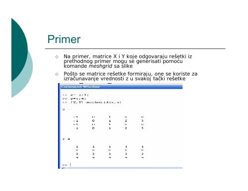 INFORMATIKA II MATLAB 4. deo